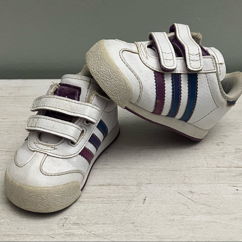 Adidas Ortholite Color Shifting Stripe Baby Sneakers Size 4K